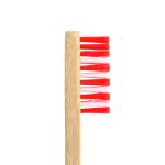 Bamboo Toothbrush – Standard – Red (Adult) Nylon Bristle